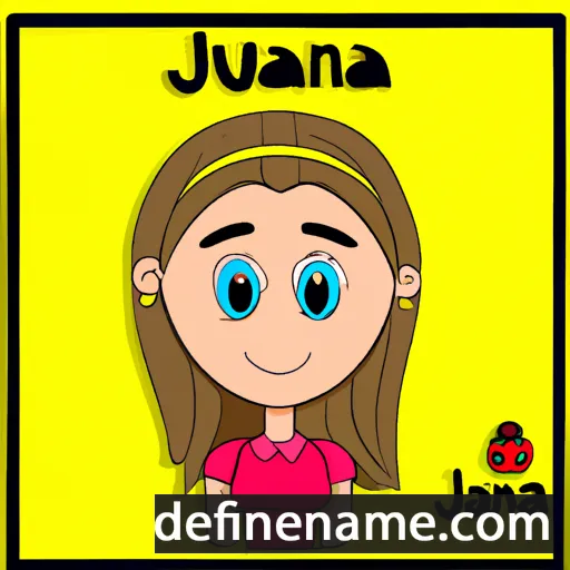 cartoon of the name Juanna