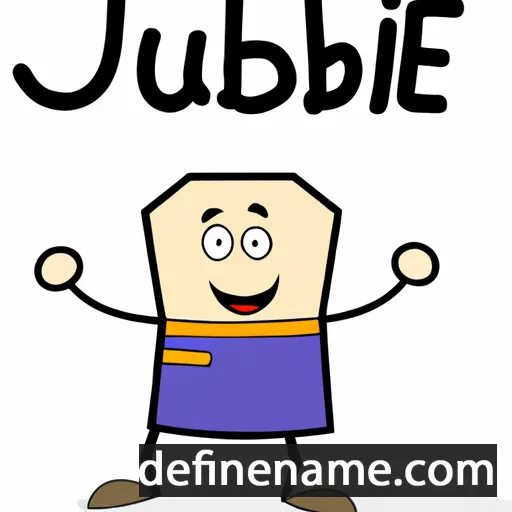 cartoon of the name Jubel