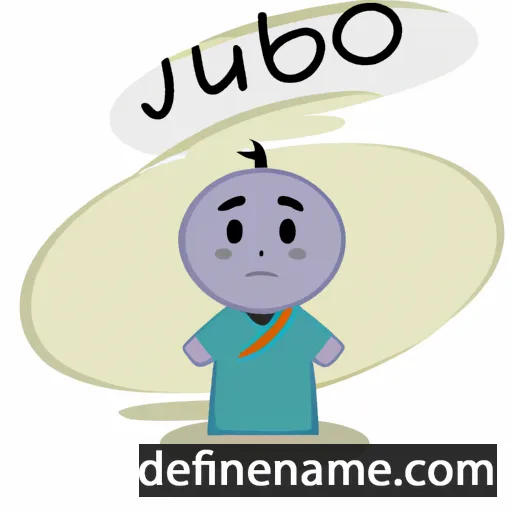 cartoon of the name Jubo