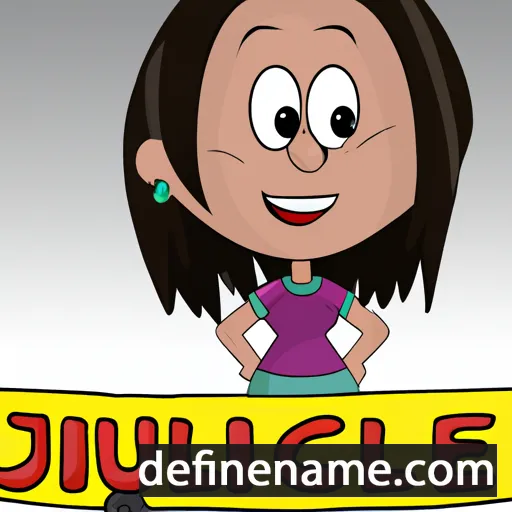 cartoon of the name Jucilene