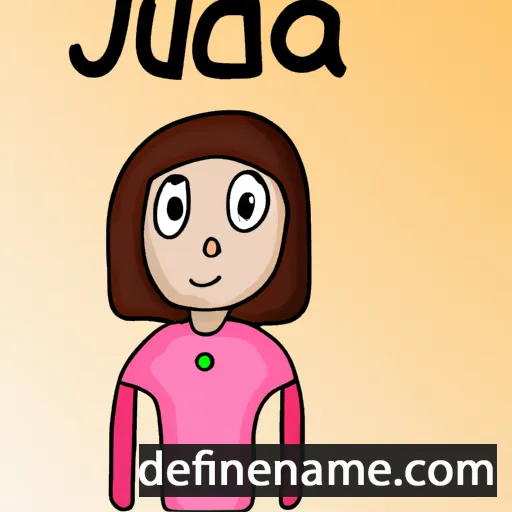 cartoon of the name Judíta