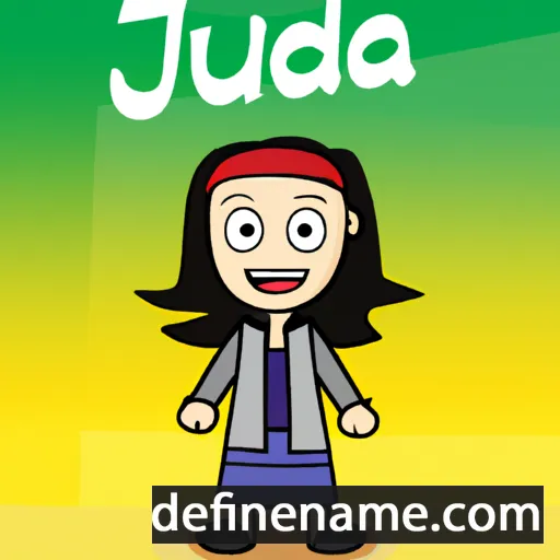 cartoon of the name Judia