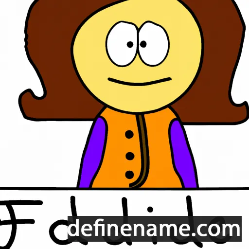 cartoon of the name Judithe