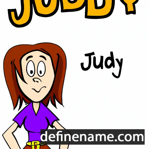 cartoon of the name Judy