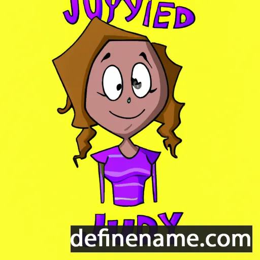 cartoon of the name Judye