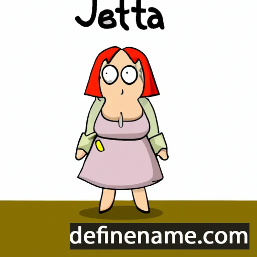 cartoon of the name Juetta