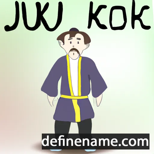 cartoon of the name Jukou