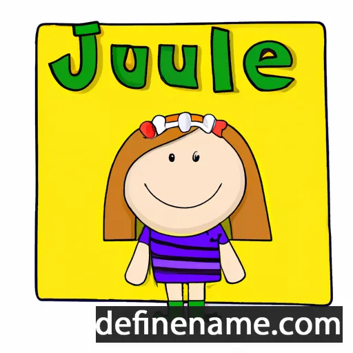 cartoon of the name Julene