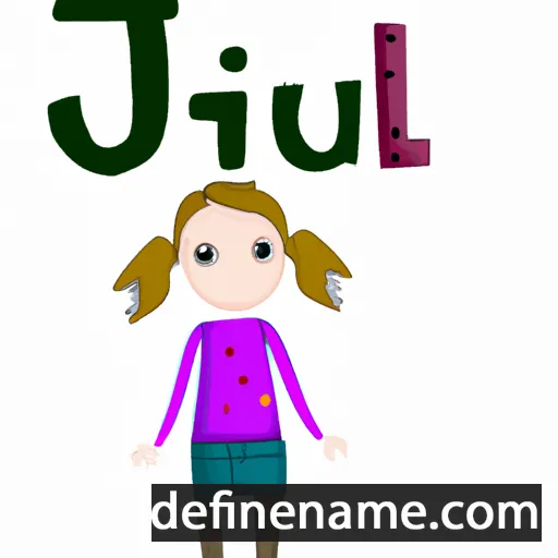 cartoon of the name Juli