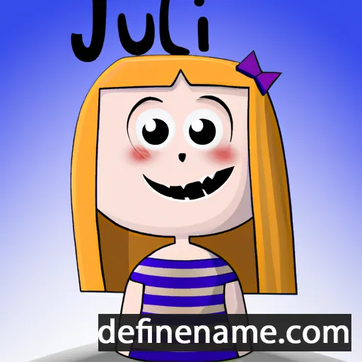 cartoon of the name Juli