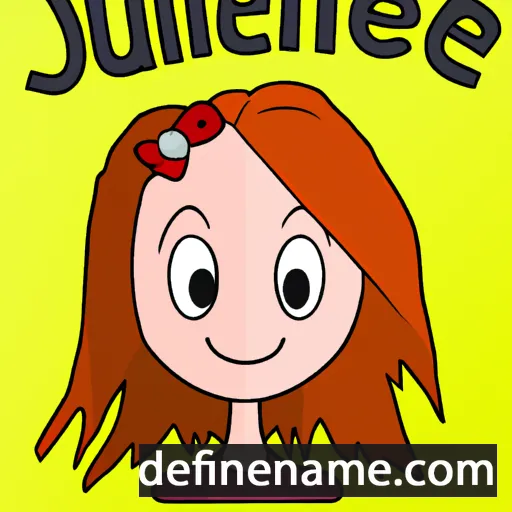 cartoon of the name Juliënne