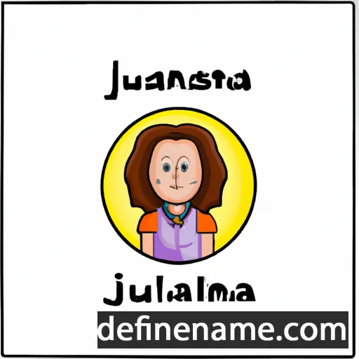 cartoon of the name Julieanna