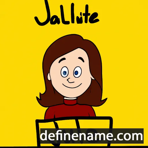 cartoon of the name Julieanne