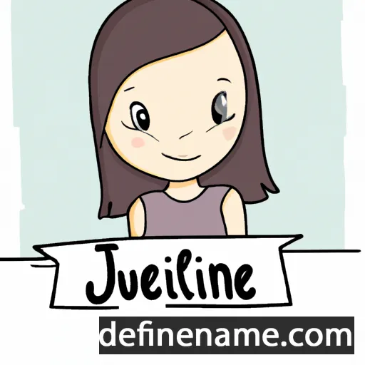 cartoon of the name Juliene