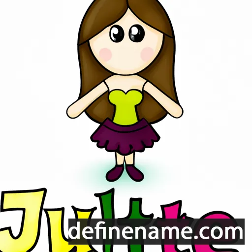 cartoon of the name Juliett