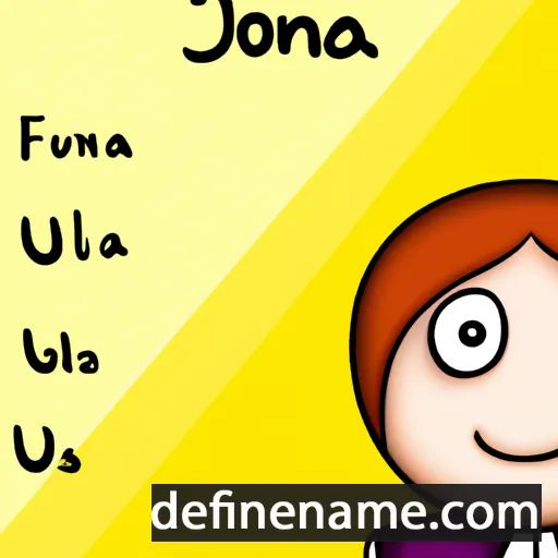 cartoon of the name Julijona