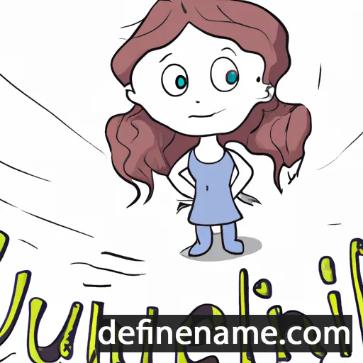 cartoon of the name Juline