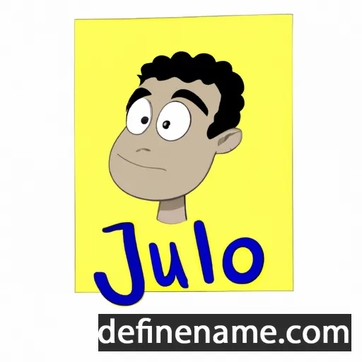 cartoon of the name Juliô