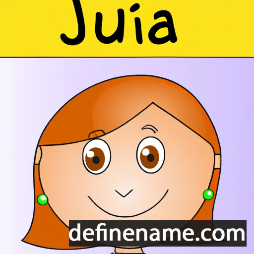 cartoon of the name Juljana