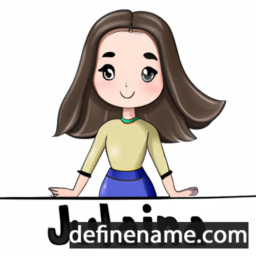 cartoon of the name Julliana