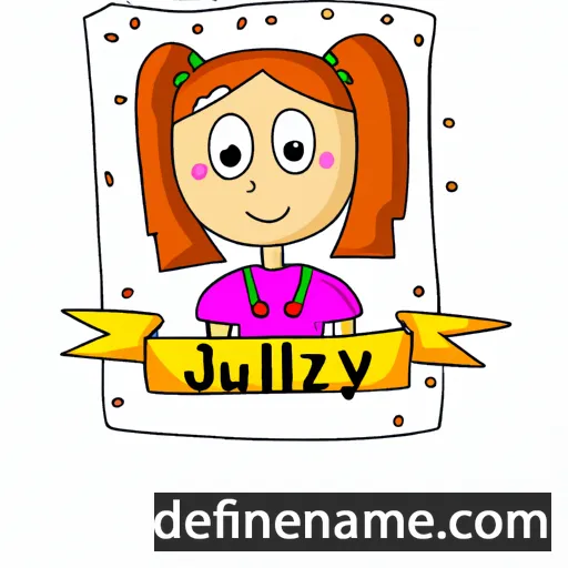 cartoon of the name Julytė