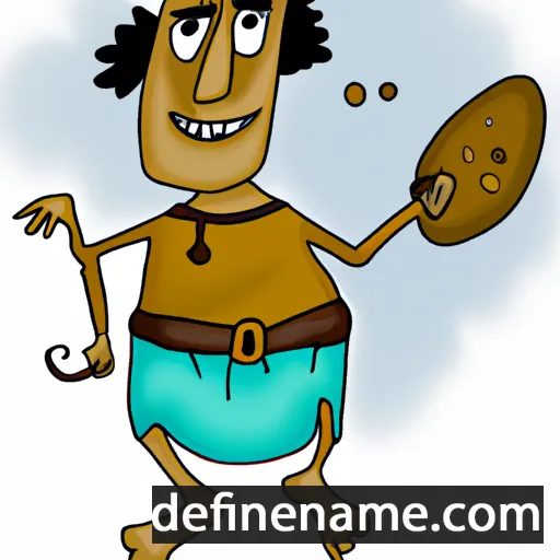 cartoon of the name Jumabek