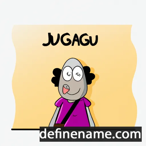 cartoon of the name Jumagul