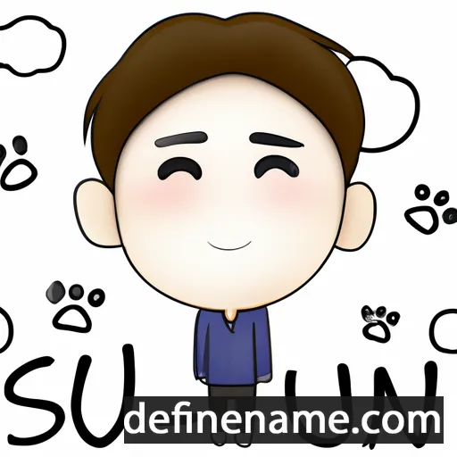 cartoon of the name Jun-myeon