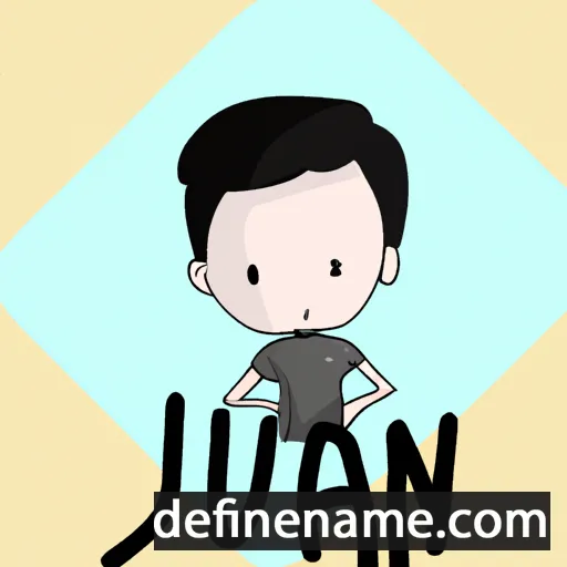 cartoon of the name Jun'an