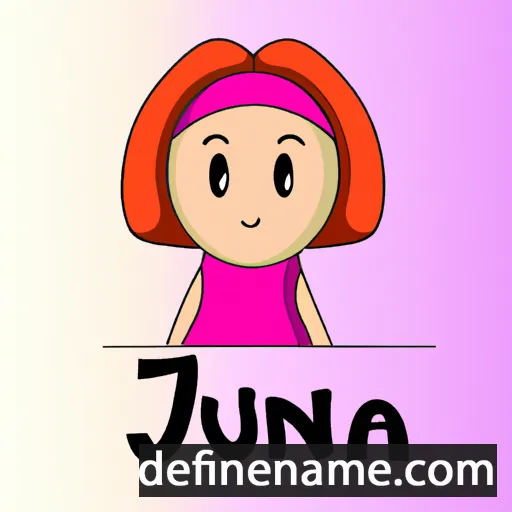 cartoon of the name Juna