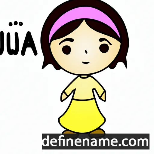 cartoon of the name Juna