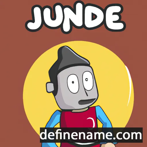 cartoon of the name Junaedi