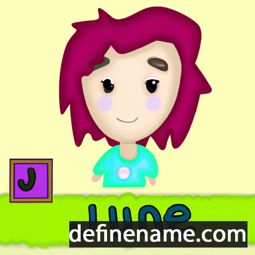 cartoon of the name June