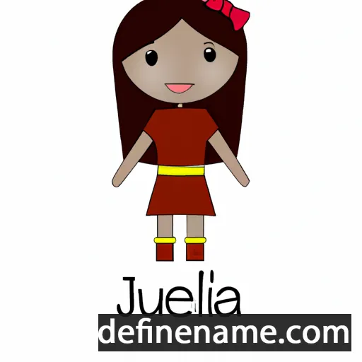 cartoon of the name Junella