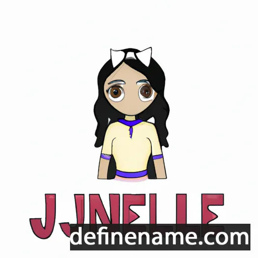 cartoon of the name Junelle