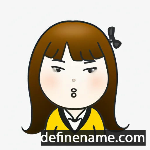 cartoon of the name Jung-ah