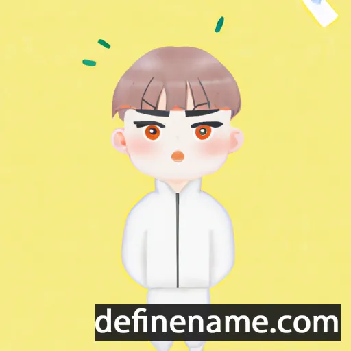 cartoon of the name Junhyung