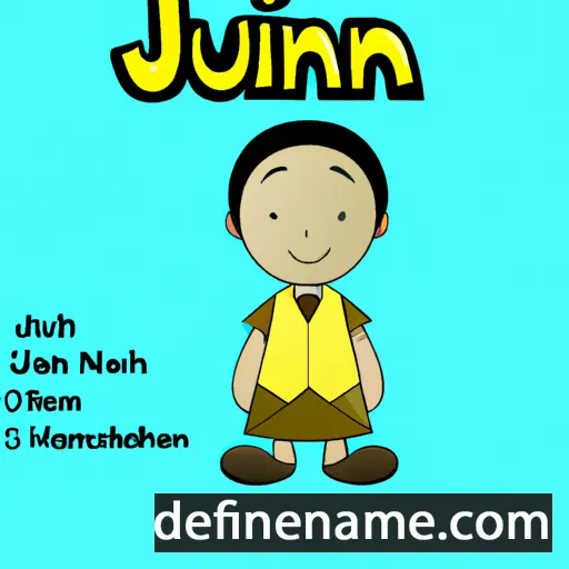 cartoon of the name Juniah