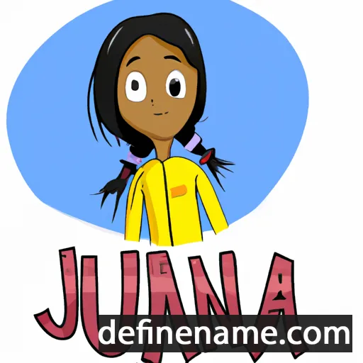 cartoon of the name Juniana