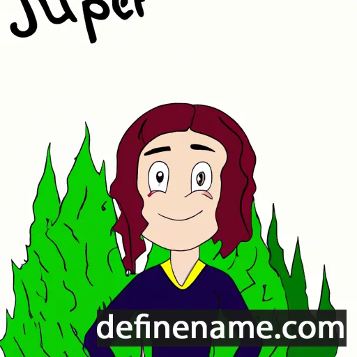 cartoon of the name Junipera