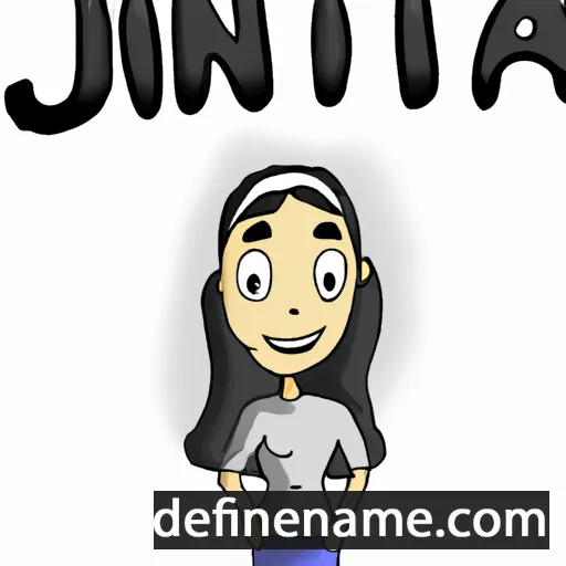 cartoon of the name Junita