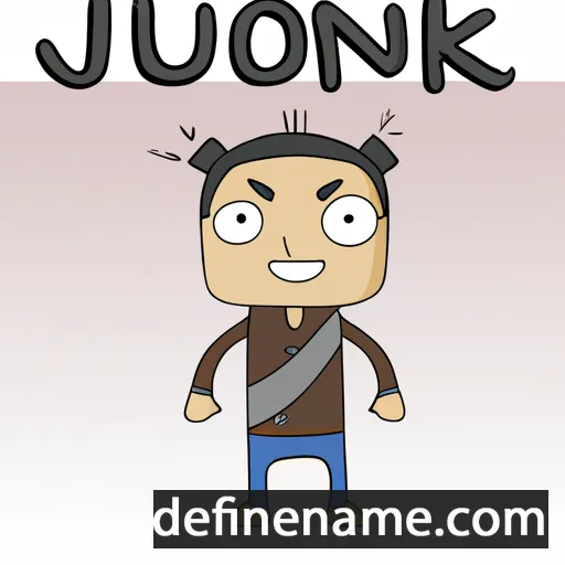 cartoon of the name Junkoh