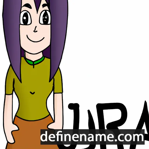 cartoon of the name Juria