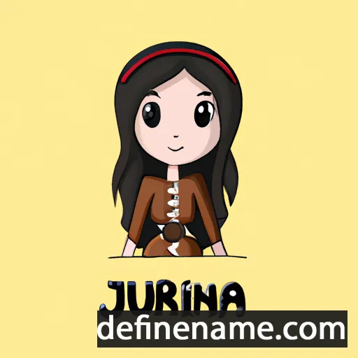 cartoon of the name Jurina