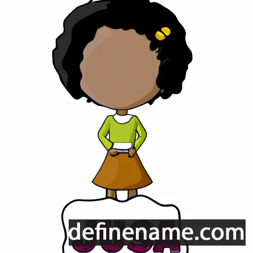 cartoon of the name Jusia