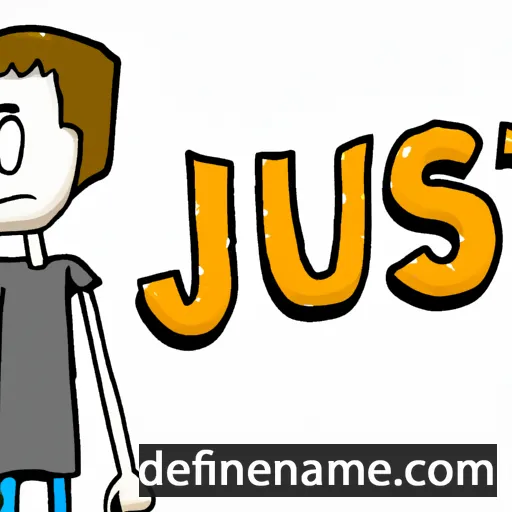 cartoon of the name Just