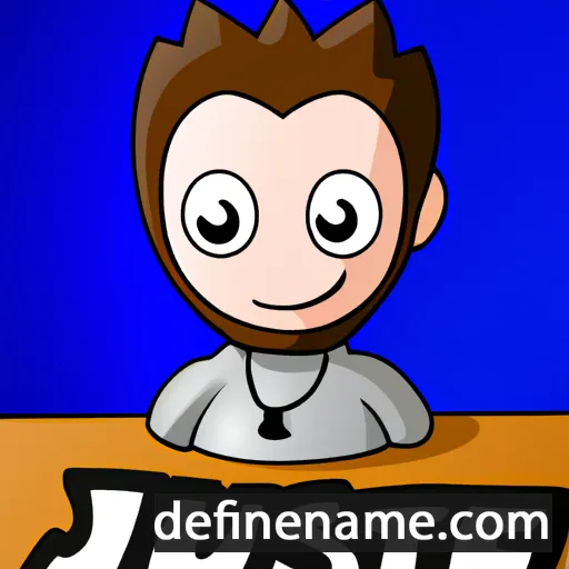 cartoon of the name Juste