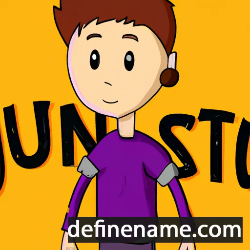 cartoon of the name Justín