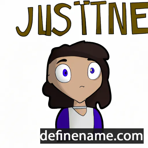 Justiñe cartoon