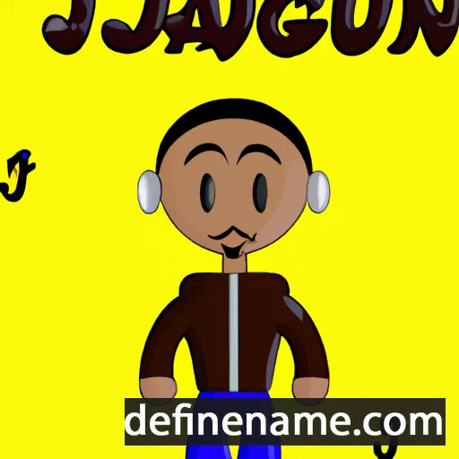 cartoon of the name J'vaughn